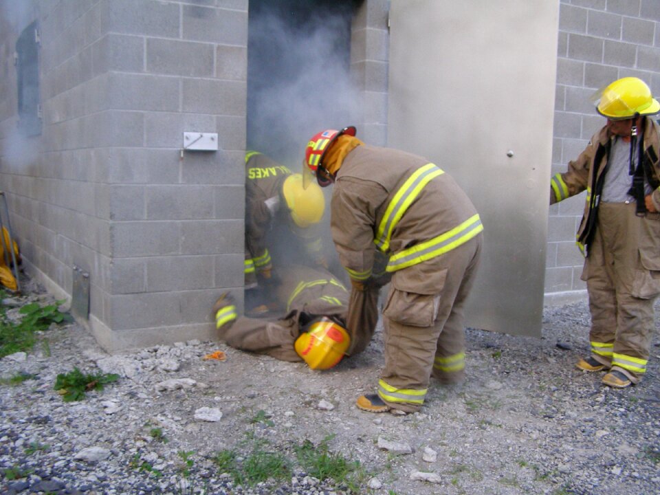 Training fireman firefighter