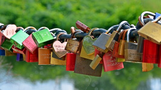 Symbol padlock romantic