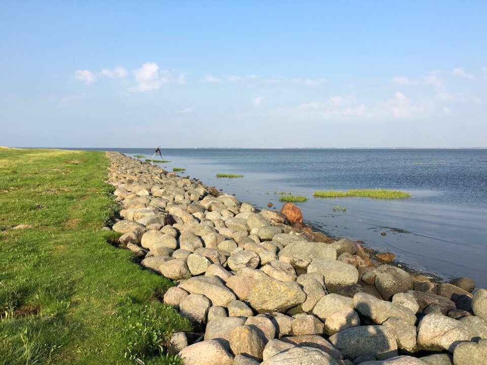Stone grass water