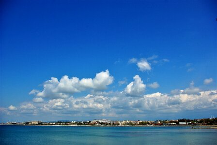 Clouds sea water