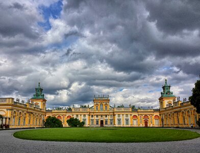 The palace and park architecture building