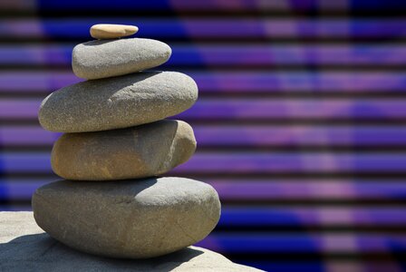 Decorative stones buddha meditation