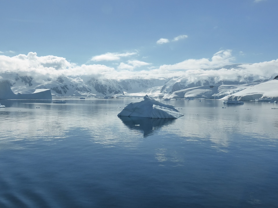 Ice floes eternal ice glacier