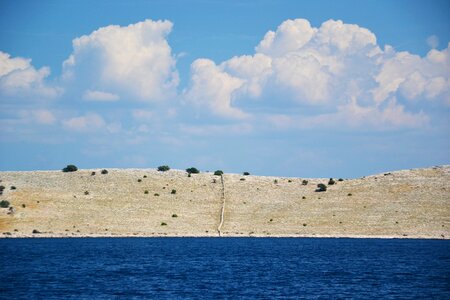 Island adriatic sea clouds