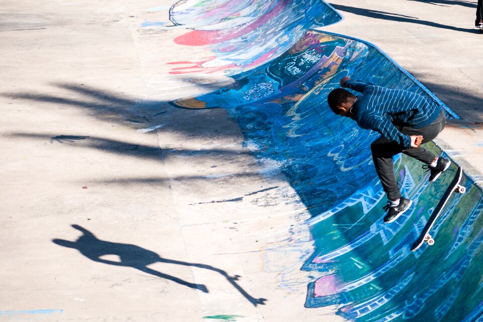 Skate park trick bike