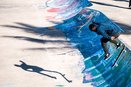 Skate park trick bike