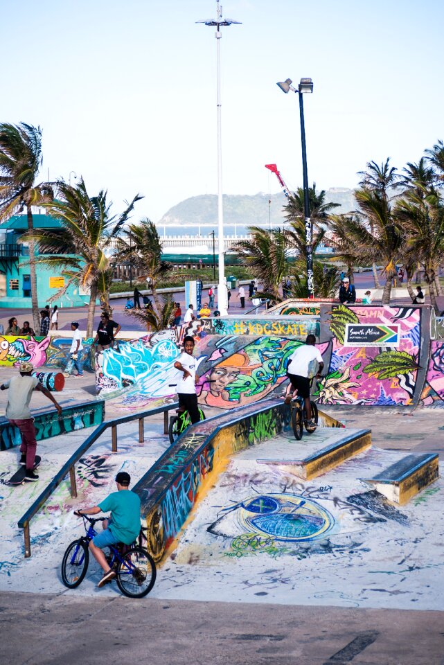 Skate park trick bike
