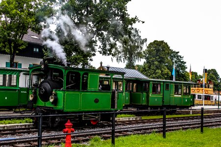 Steam locomotive locomotive ties photo