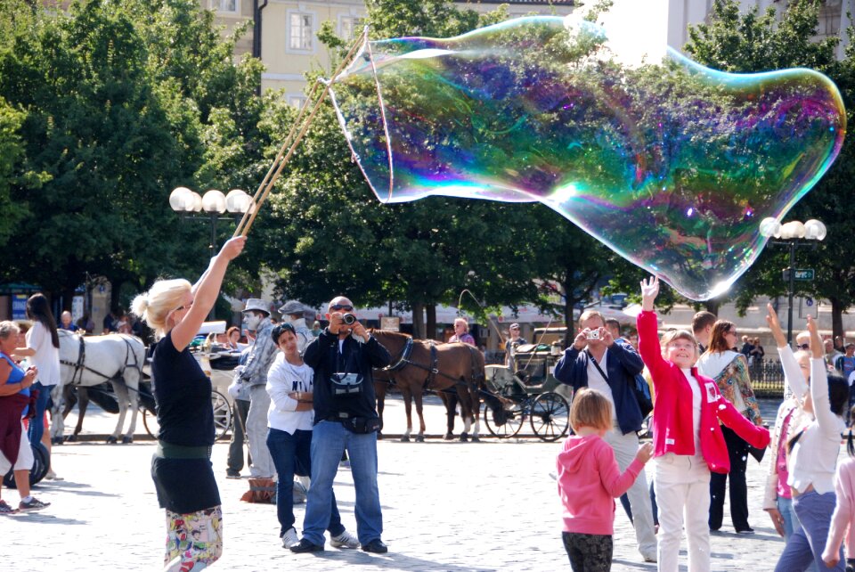 Soap bubbles children's games lightness