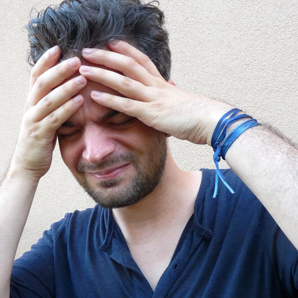Stress stressed man person