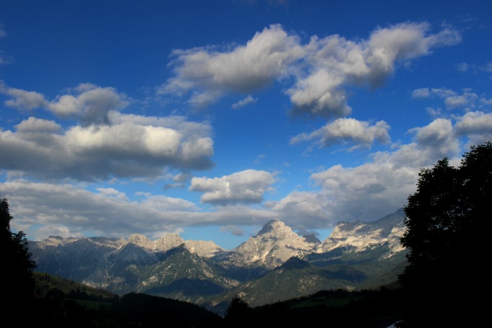 Clouds landscape view