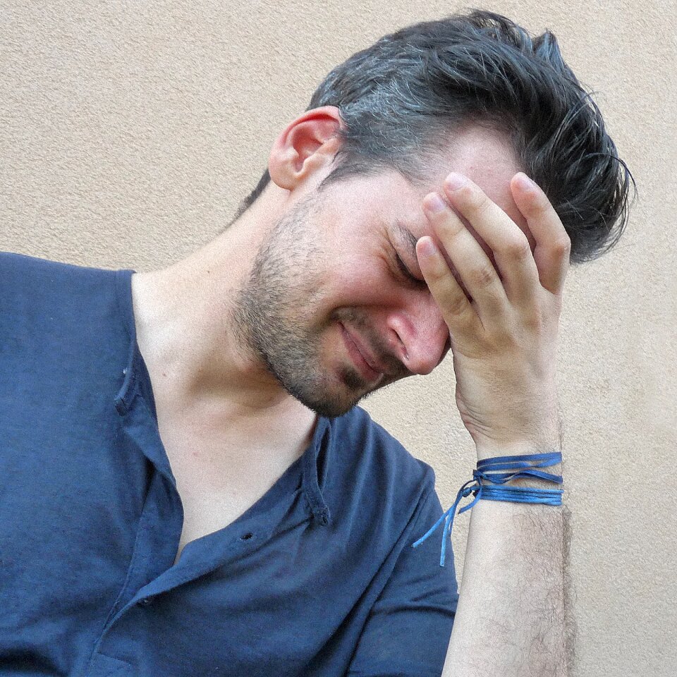 Stress stressed man person
