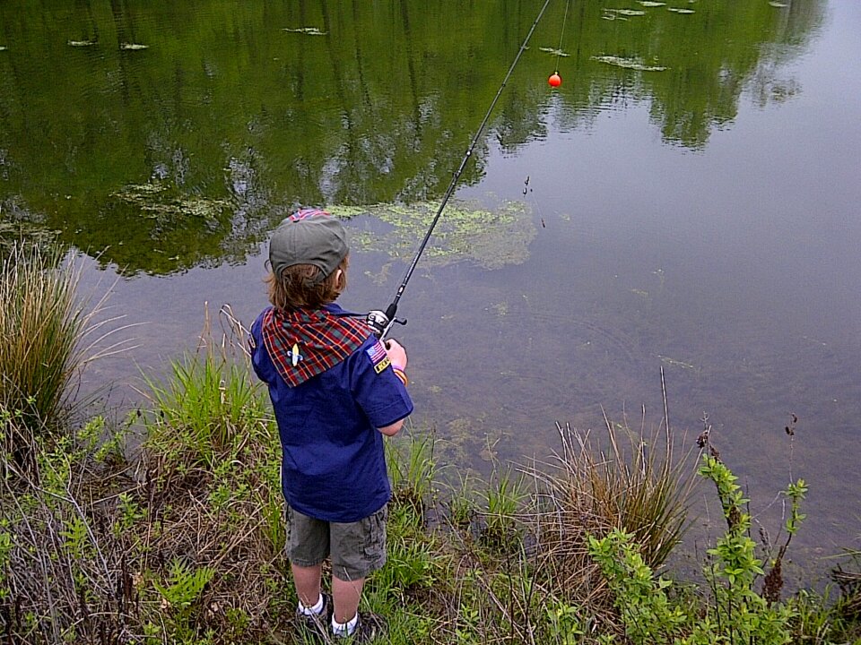 Fisherman nature water
