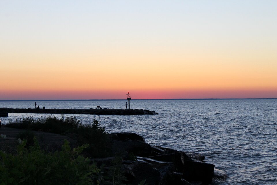 Sunset sky silhouette