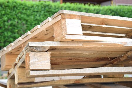 Timber euro pallets stack