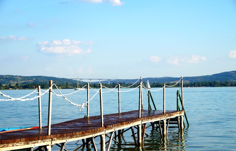 Balaton water area stepladder