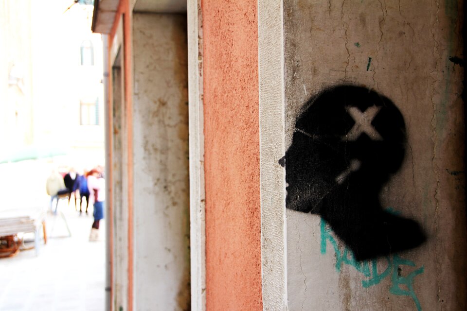 Head black silhouette