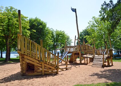 Children swing slide photo