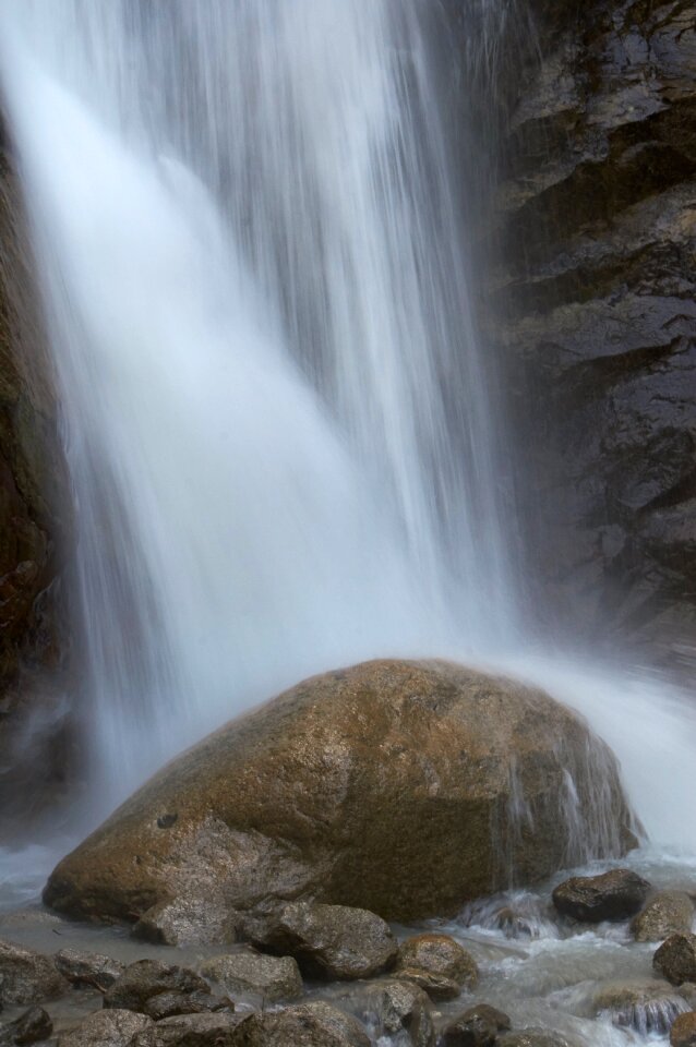 River blue waterfall