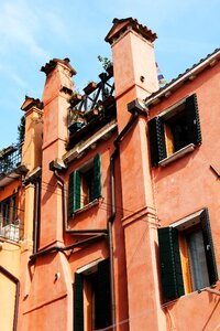 Red architecture building
