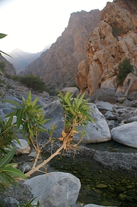Oman wadi mountains photo