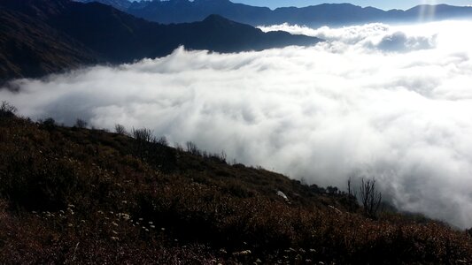 Adventure natural cloud of nepal photo