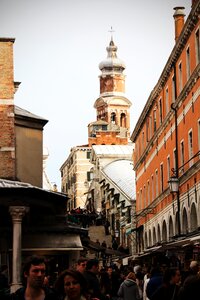 Rialto bridge stairs venice