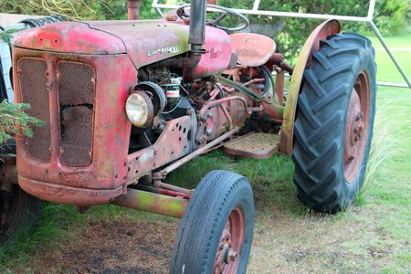 Tractor machine agriculture photo