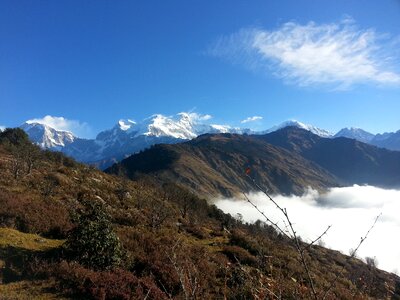 Adventure natural cloud of nepal photo