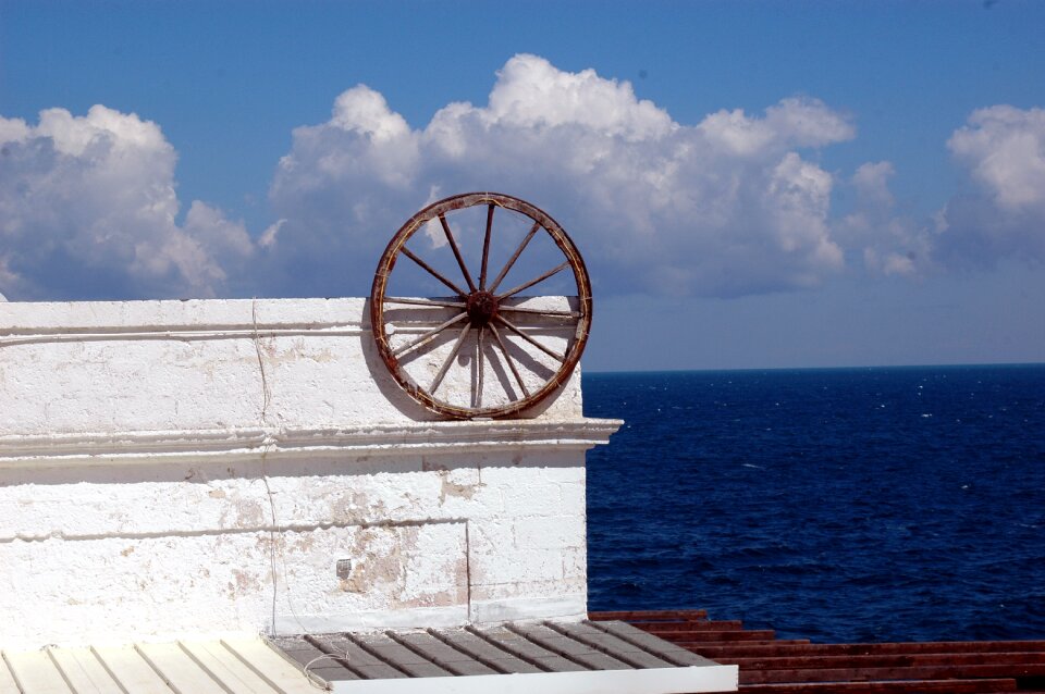 White blue italy