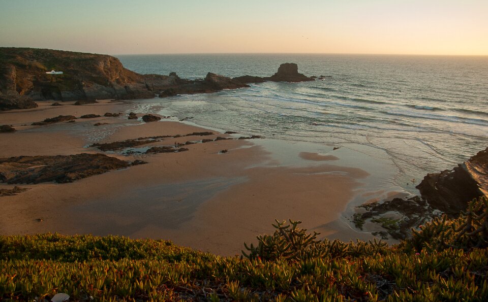 Beach sunset evening