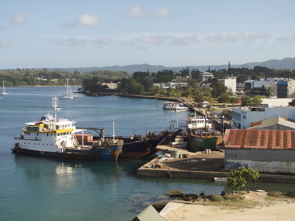 Water shoreline ships