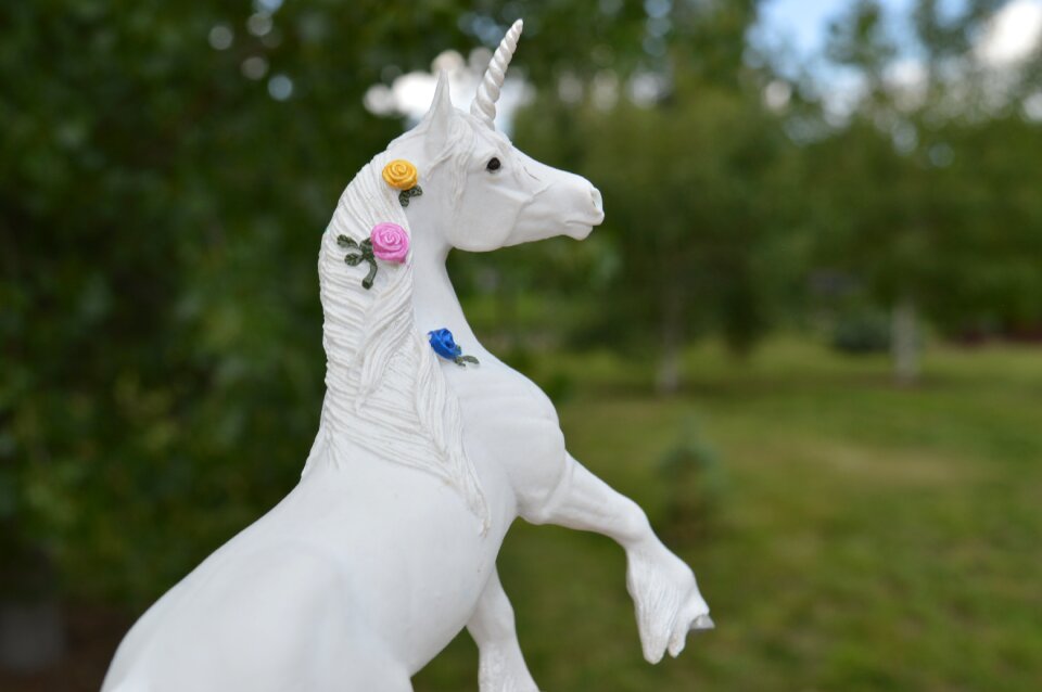 White horn animal fairytale