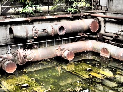 Water industrial park pipes
