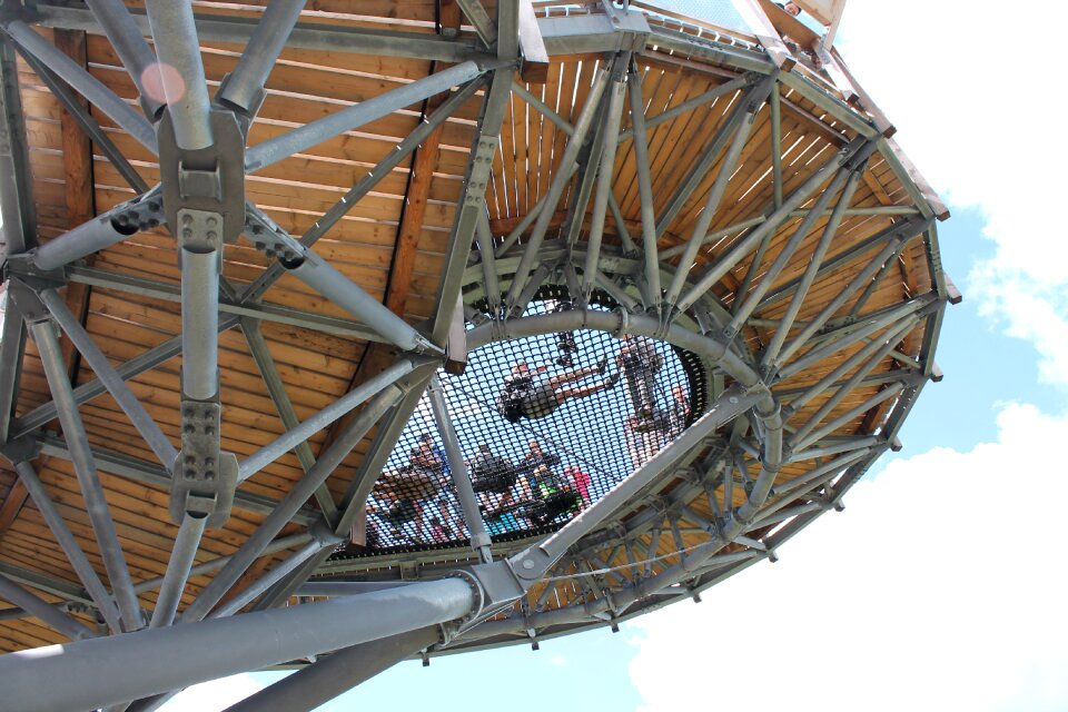 Sky walk the valley of lower moravia sněžník massif