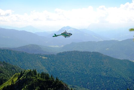 Air monitoring aircraft flying