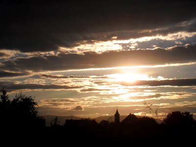 Alsace sunset clouds