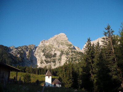 Mountains alpine hut watzmann photo