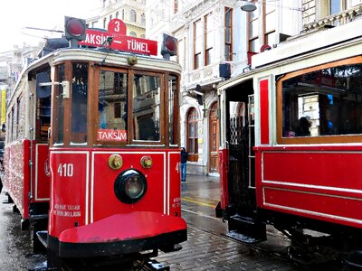 Istiklal funicular tramway photo