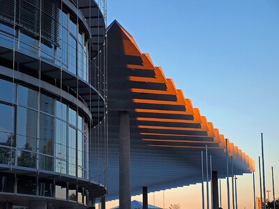 Steel fair construction event hall