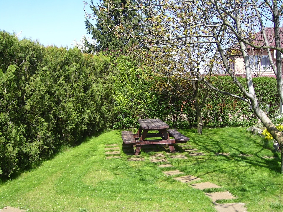 Winter rest garden garden bench
