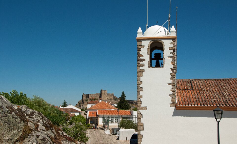 Church castle medieval village