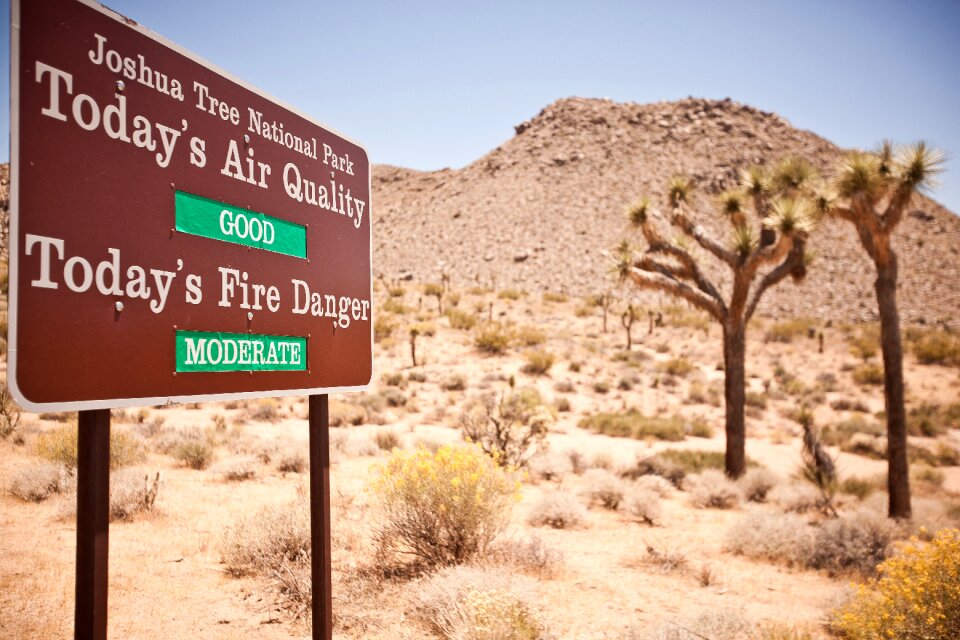 National park fire risk