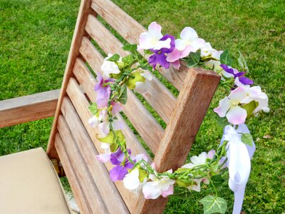 Chair wreath beautiful