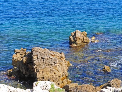 Rock côte d ' azur south of france photo