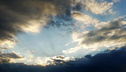 Abendstimmung storm clouds light