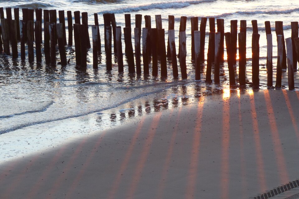 Sunset walcheren sea