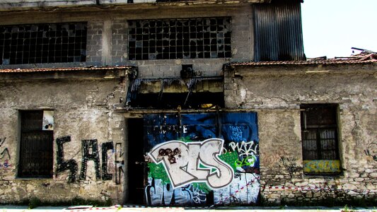 Graffiti grunge industrial photo