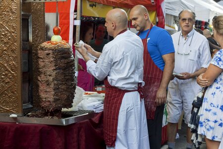 Shawarma kitchen cook photo