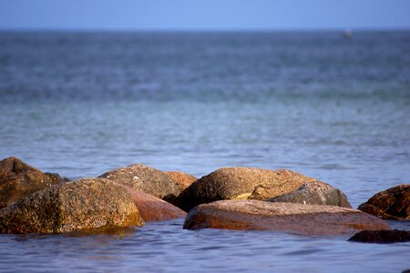 Sea coast rock photo